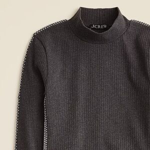 J. Crew Premium Rib Turtleneck With Whipstitch Trim